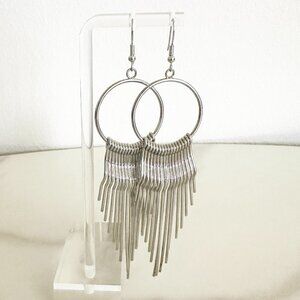 Vintage Silver Fringe Earrings